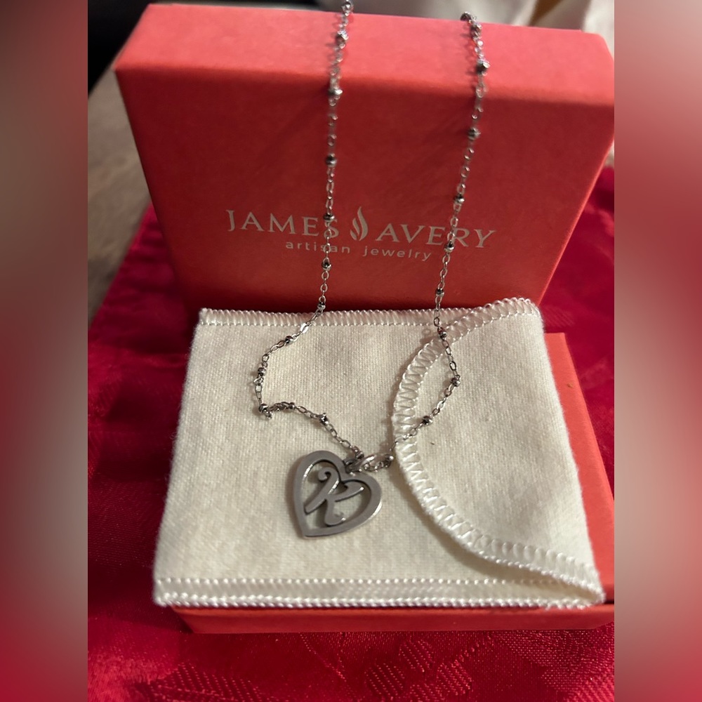James Avery Necklace with letter “K”